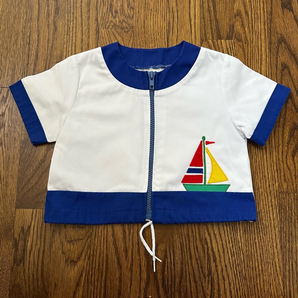 Vintage sailboat jacket, size 24M